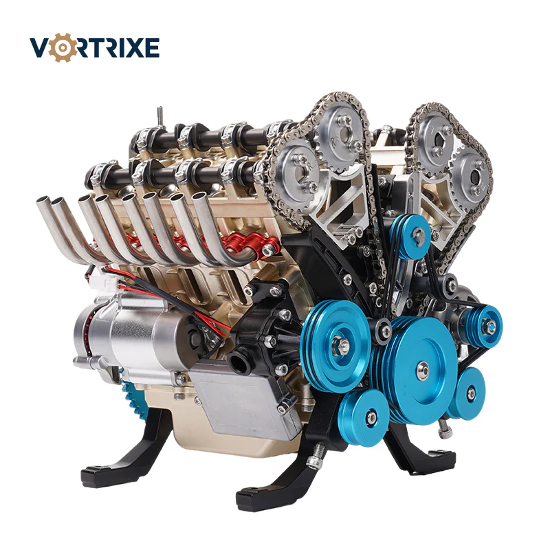 V8 Engine Metal Assembly DIY Model Kit