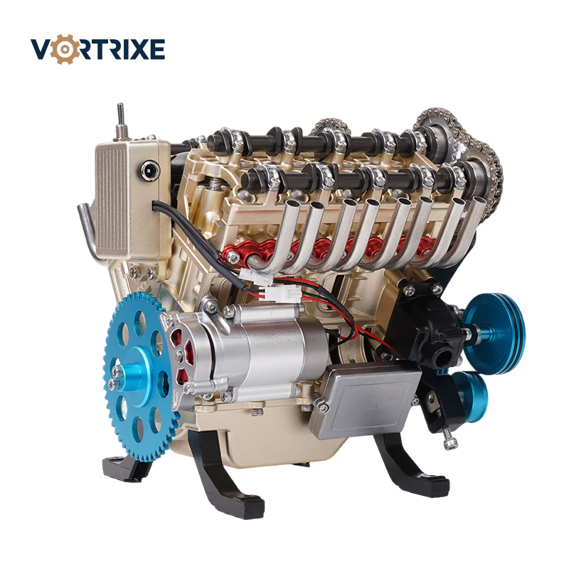 V8 Engine Metal Assembly DIY Model Kit
