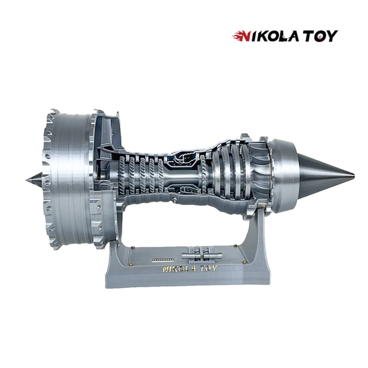 Final version of Rolls Royce Trent 900 turbofan engine model (40cm/15.7in)