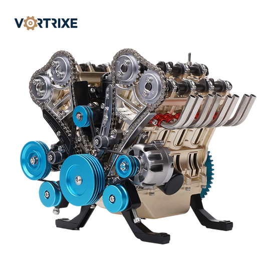 V8 Engine Metal Assembly DIY Model Kit