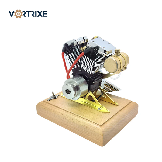 Motorcycle Mini V-twin Hoglet Engine V2 Gasoline 4-Stroke Engine Model